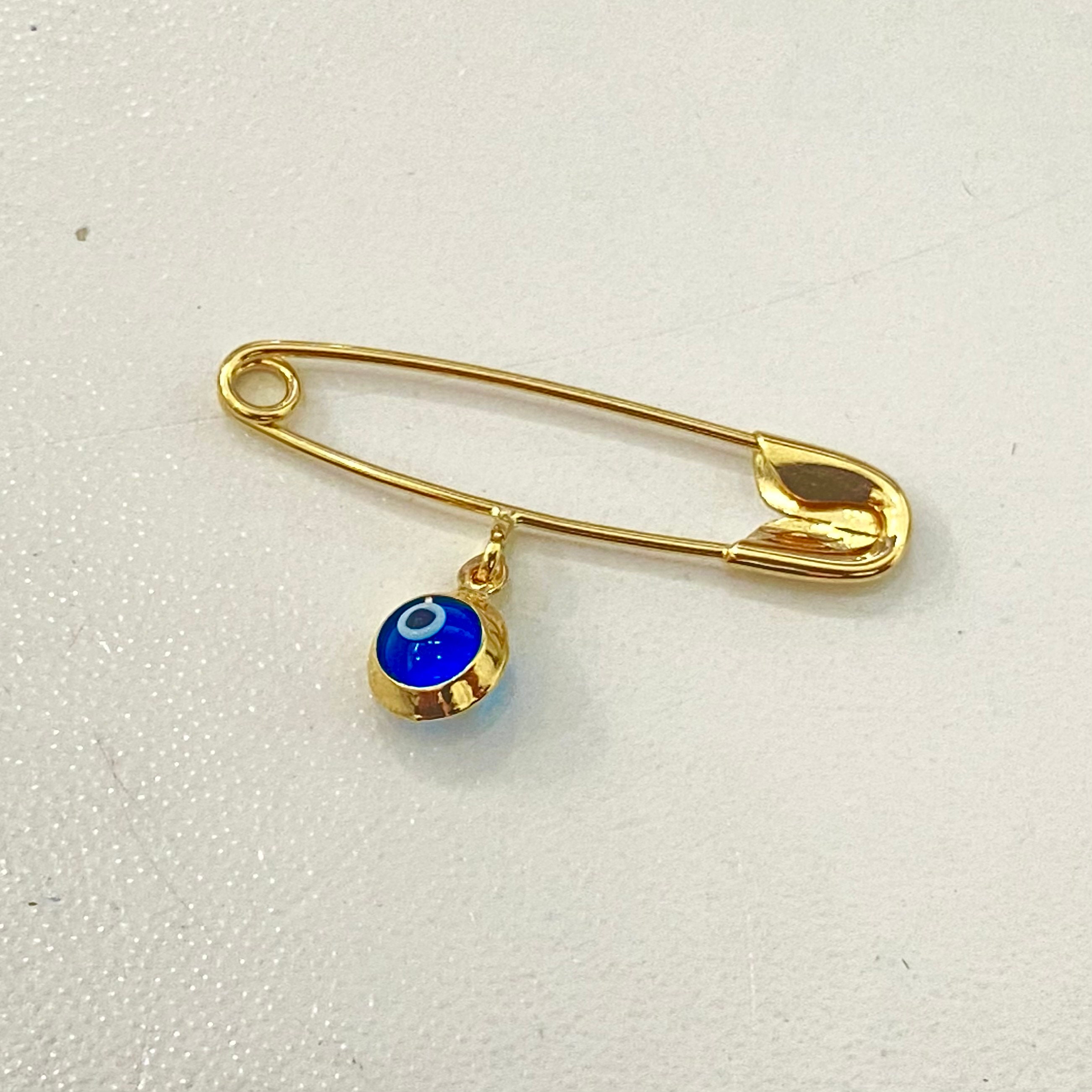 Safety Pin Brooch With Loops For Crafting Charms Accessories Findings –  Athenian Fashions Inc.