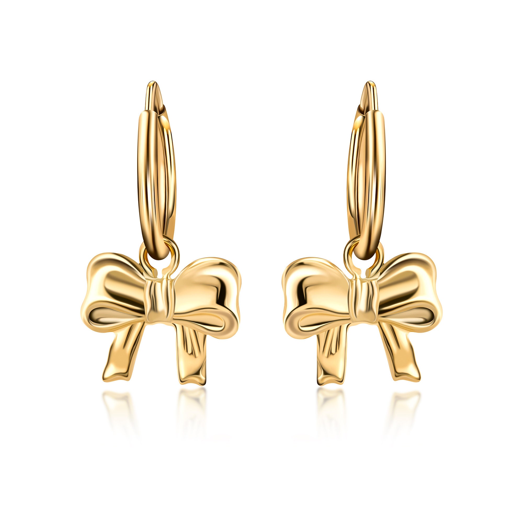 Amazon.com: Gold Bow Earrings for Women Ribbon Earrings Gold Silver Bow  Knot Earring Bow Stud Earrings Party Jewelry Gifts for Women Girls (Gold):  Clothing, Shoes & Jewelry