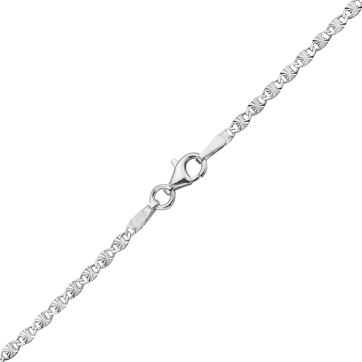 14K Gold Over Sterling Silver 2.5mm Diamond Cut Star Flat Link Etsy