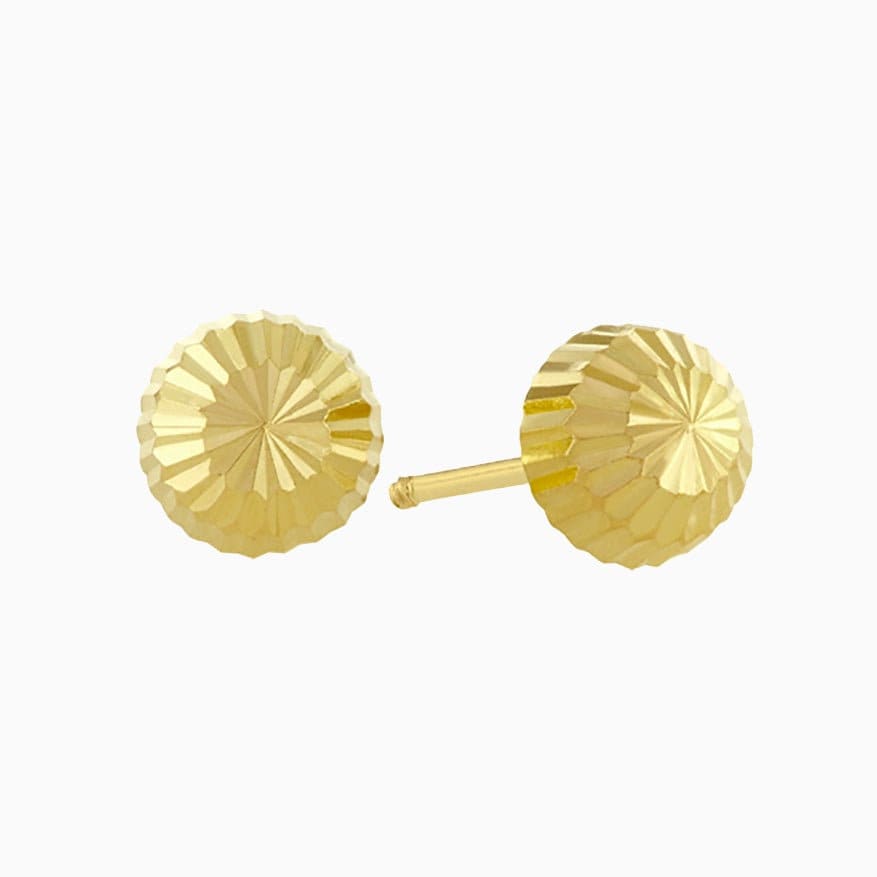 14K Gold Gumdrop Ohrstecker für Frauen - Etsy Österreich