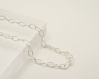 925 Sterling Silver 4.5mm Filo Chain Link Anklet - Available in Silver or Yellow