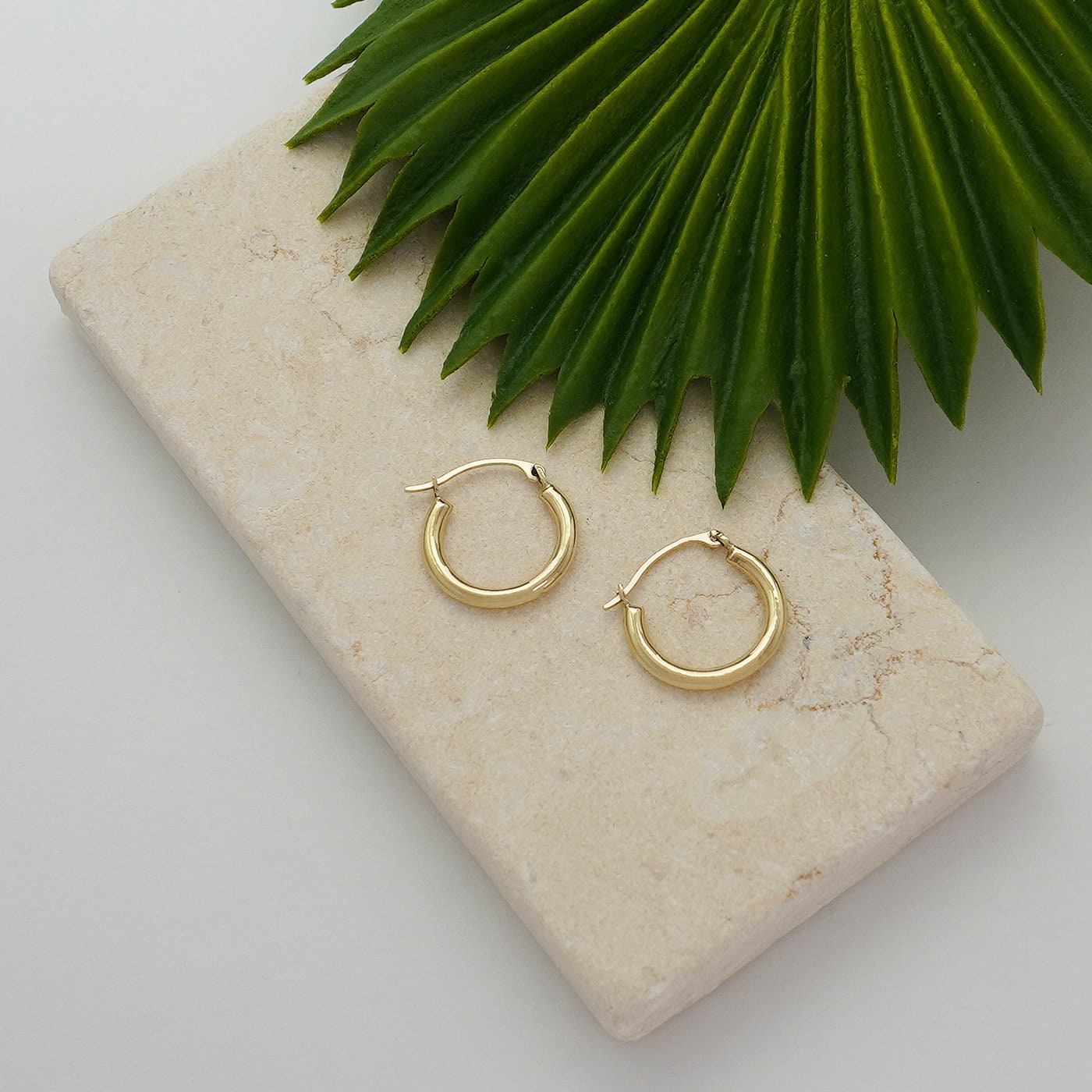14K Gold Love Padlock Stud Earrings – Baby Gold