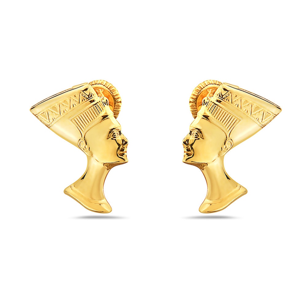 Nefertiti earrings gold clearance