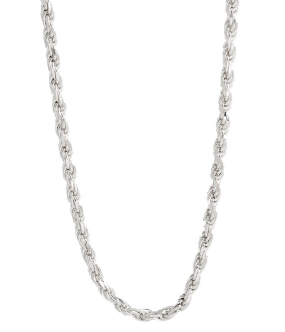 Italian Sterling Silver 4.25mm Rope 