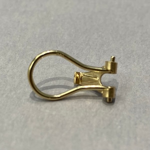 Gold omega back clearance earrings