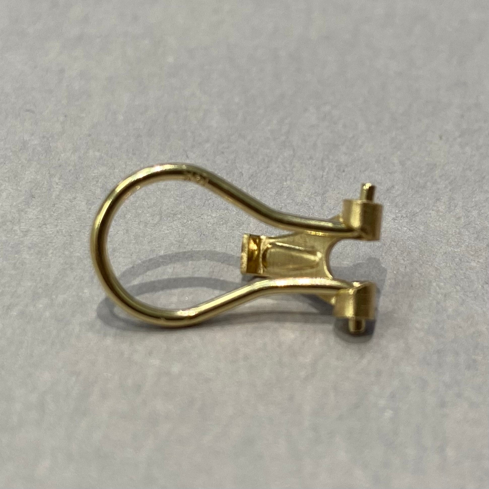 Omega Back Earrings Etsy