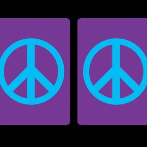 Playing cards with PEACE sign