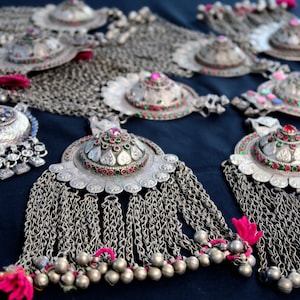 LOT of 11 Large Kashmiri Pendants - Extra-Large Handmade Kashef Pendants - Discount Price as Lot