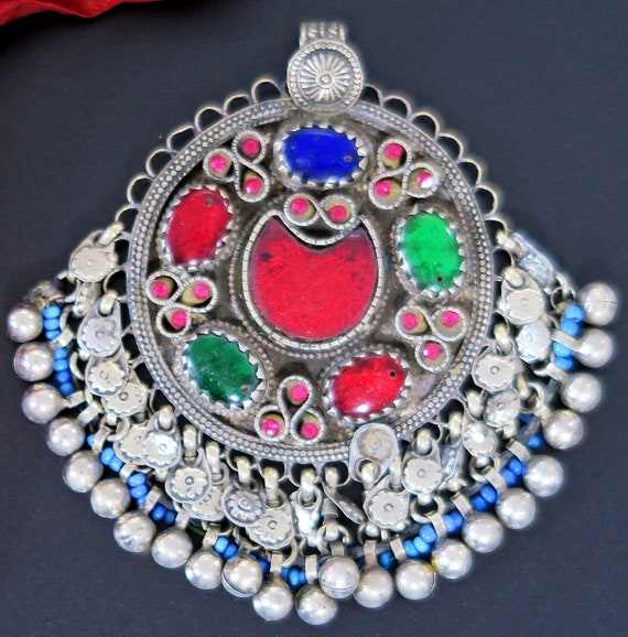 Large Tribal Rajasthani Dangle Pendants Large Tribal Rajasthani Dangle Pendants