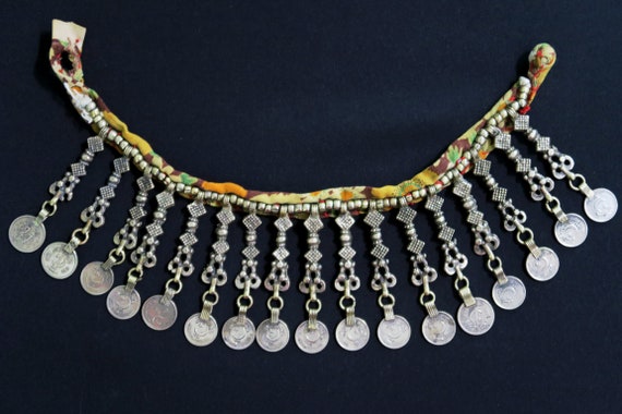 VINTAGE AFGHAN NECKLACE - Traditional Kuchi Choke… - image 6