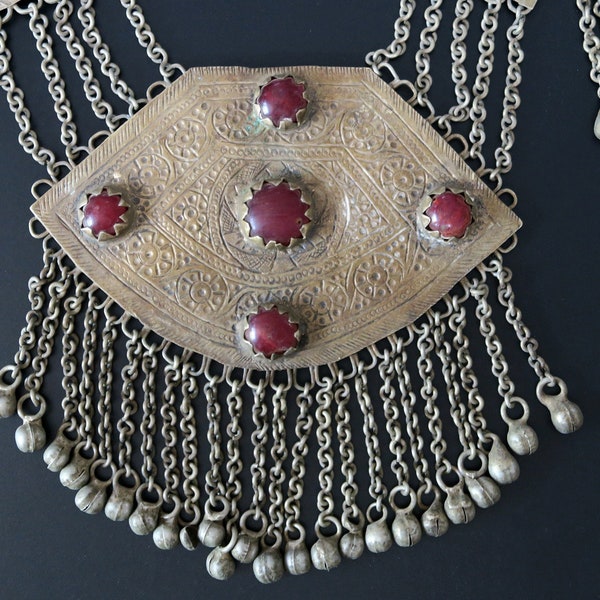 VINTAGE KASHMIRI NECKLACE - Traditional Dal-Lake Necklace - Old Collectible Tribal Jewelry from Kashmir in Central Asia
