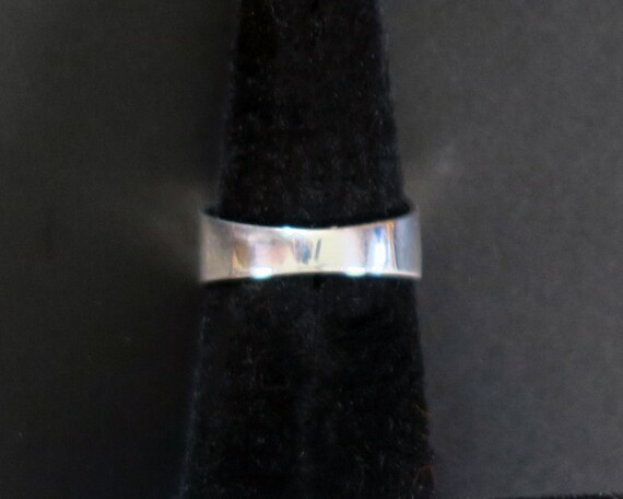 SILVER and TURQUOISE RING  with Rectangular Stone… - image 6