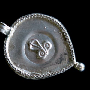 COLLECTIBLE SERPENT PENDANT - Large Vintage Tribal-Jewelry Snake Pendant - Handcrafted Silver Amulet from Northern India