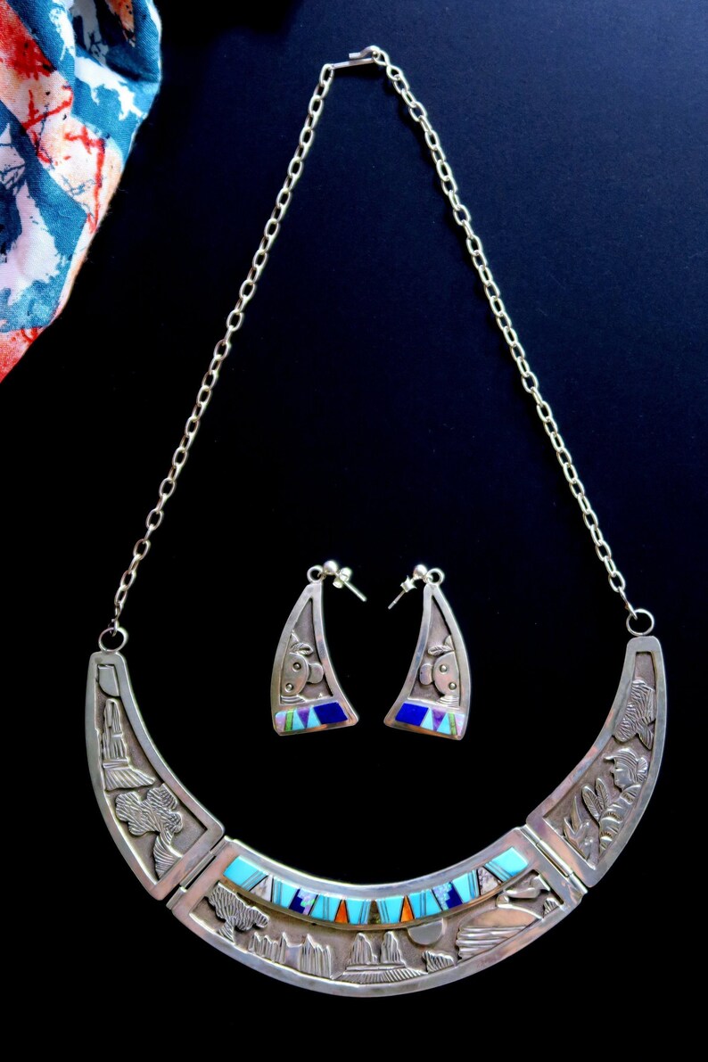 SET of NAVAJO JEWELRY Includes Vintage Native American Etsy