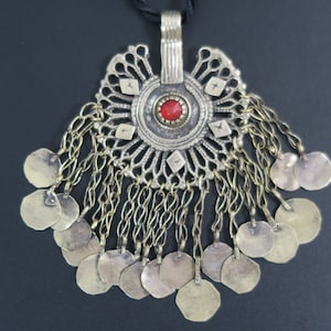 VINTAGE KUCHI PENDANT - Handcrafted Tribal Jewelry Pendant from the Kashmir Valley of Central Asia
