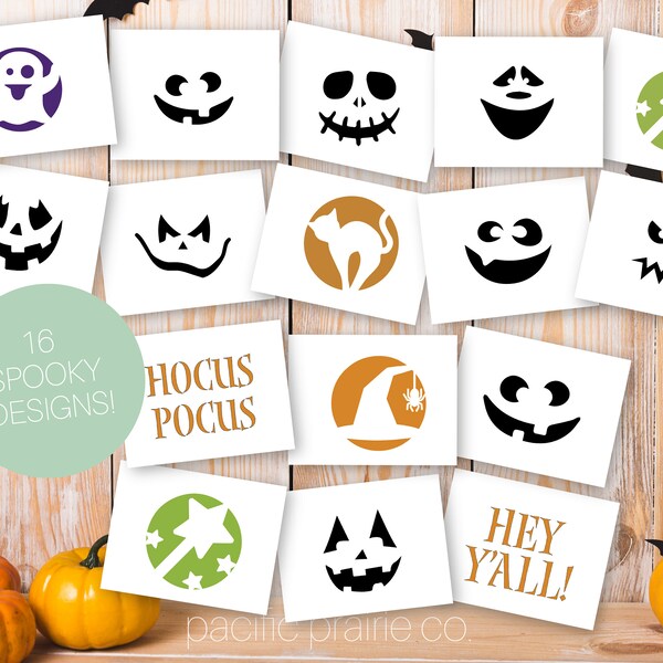 Pumpkin Carving Stencil - Etsy