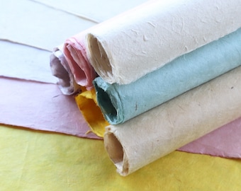 Lokta Papier Geschenkverpackung Origami Art Craft nepalesisches handgemachtes Himalaya Papier 50,5 x 30 cm, umweltfreundlich