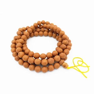 Bodhi Seed Mala Buddha Chitta Mala Buddhist Prayer 108 Beads Tibetan Prayer Mala Phoenix Eye Beads 13mm x 13mm Spiritual Meditation Mala