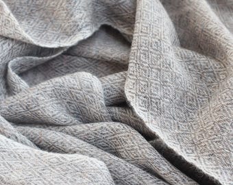 Premium Schal Wrap Diamant Herringbone Muster Hohe Qualität ausschließlich handgefertigt in Nepal