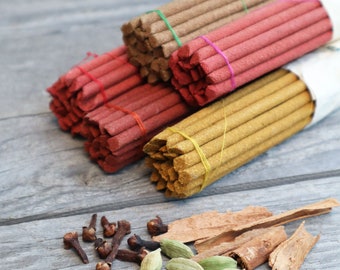 Himalayan Incense Tibetan Handmade Dhoop Sticks Natural Herbs Spices Floral Kaulo Extract