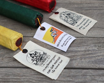 Bhutanesische Kräuter Weihrauch Dakini Göttin Riwo Sang Choes Kar Sur Druk Heilung Reinigung Meditation Zen Handmade Dhoop