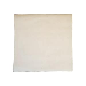 May include: A blank, off-white sheet of paper with a slightly rough texture.