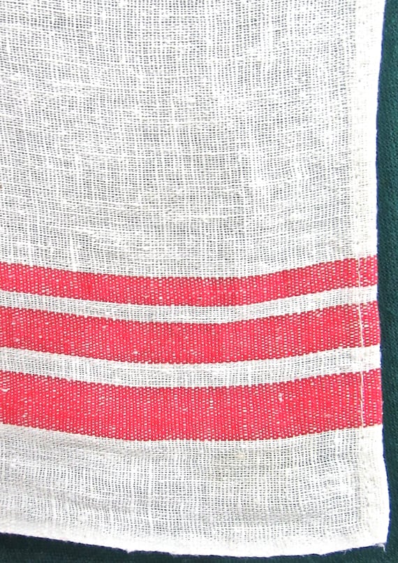 Set of 2 Striped Cotton Tea Towels - 29.5