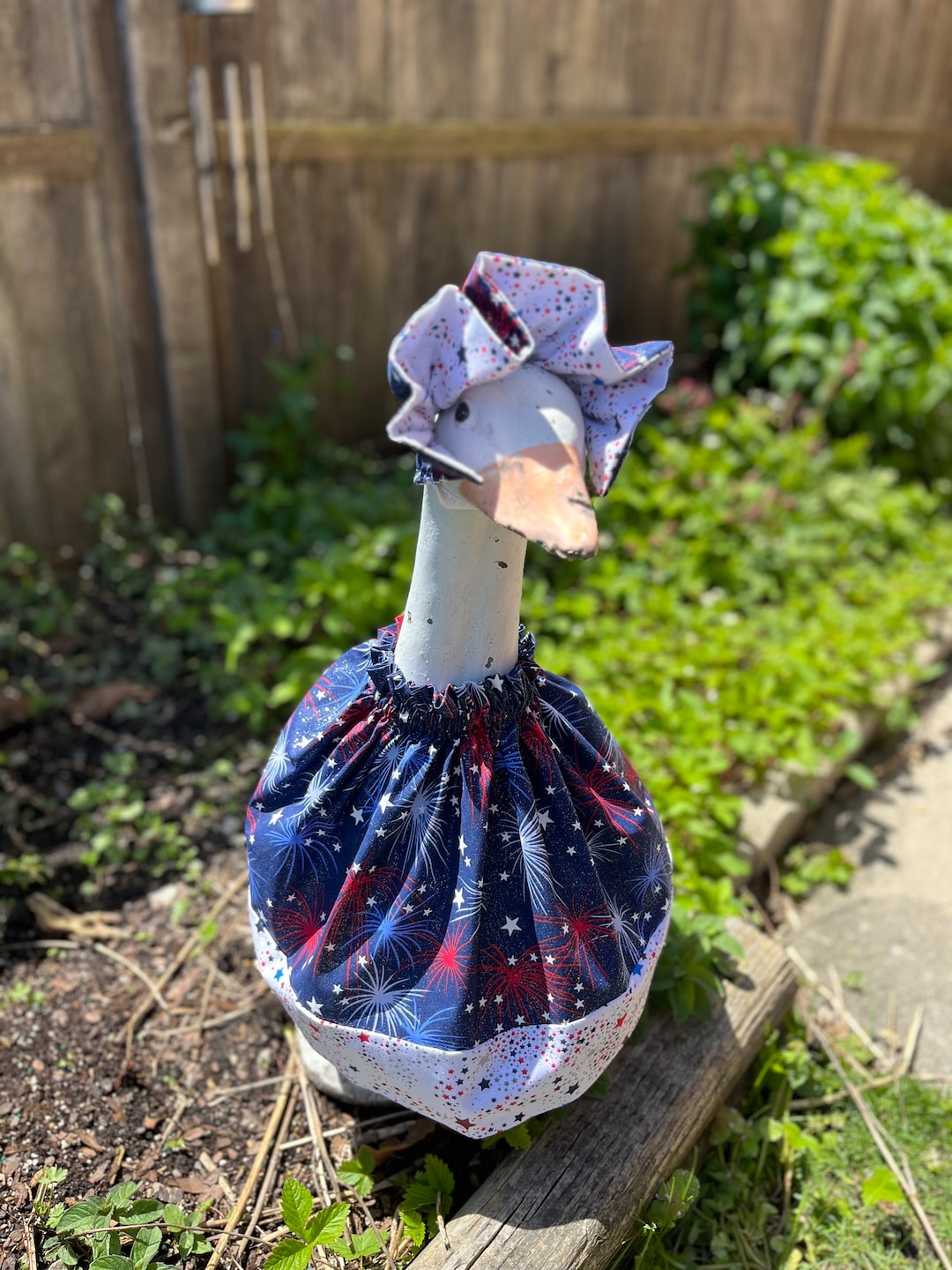 Goose Dress, 4th of July Goose Outfit, Garden Goose, Porch Goose