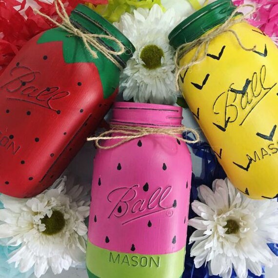 Fruit Mason Jars Etsy
