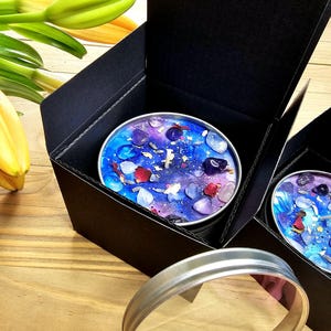 Trust the Universe: Rose Quartz, Amethyst Crystal Candle, Floral Citrus Scented Soy Wax | Spiritual Gift image 13
