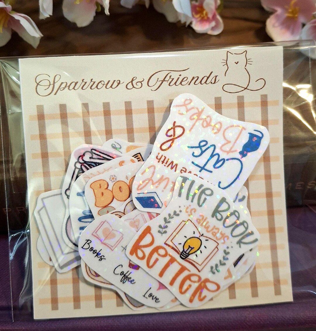 Book Lover Sticker Pack - 20 Laminated Vinyl Stickers. - Etsy Australia