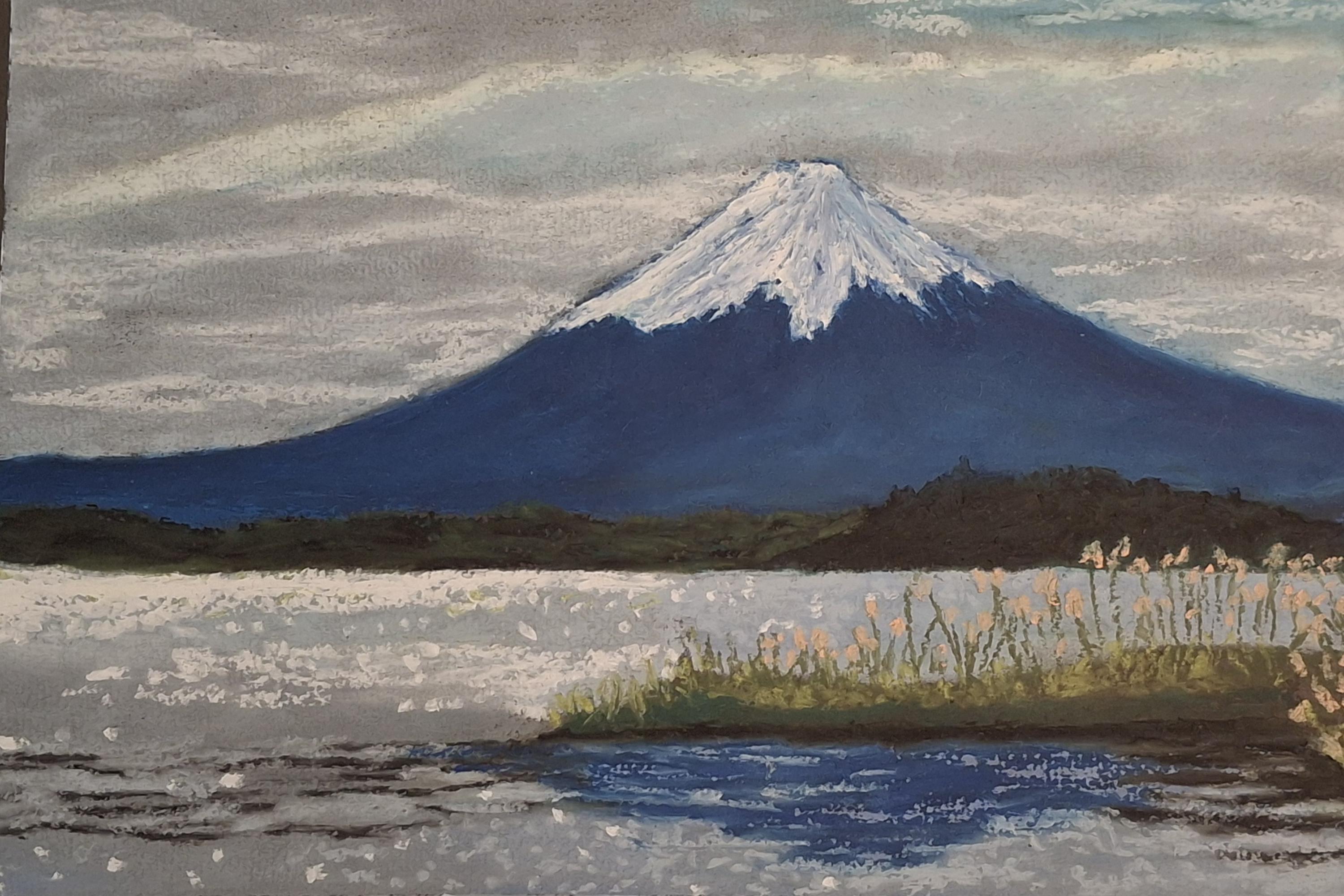 Mt fuji oil painting - Etsy 日本