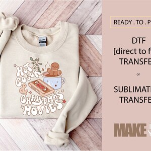 Christmas Hot Cocoa Holiday | DTF TRANSFER | SUBLIMATION | Ready To Press | Christmas Retro| Christmas T-shirt Transfer