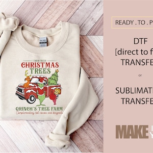 Farm Fresh Christmas  Holiday | DTF TRANSFER | SUBLIMATION | Ready To Press | Christmas T-shirt Transfer