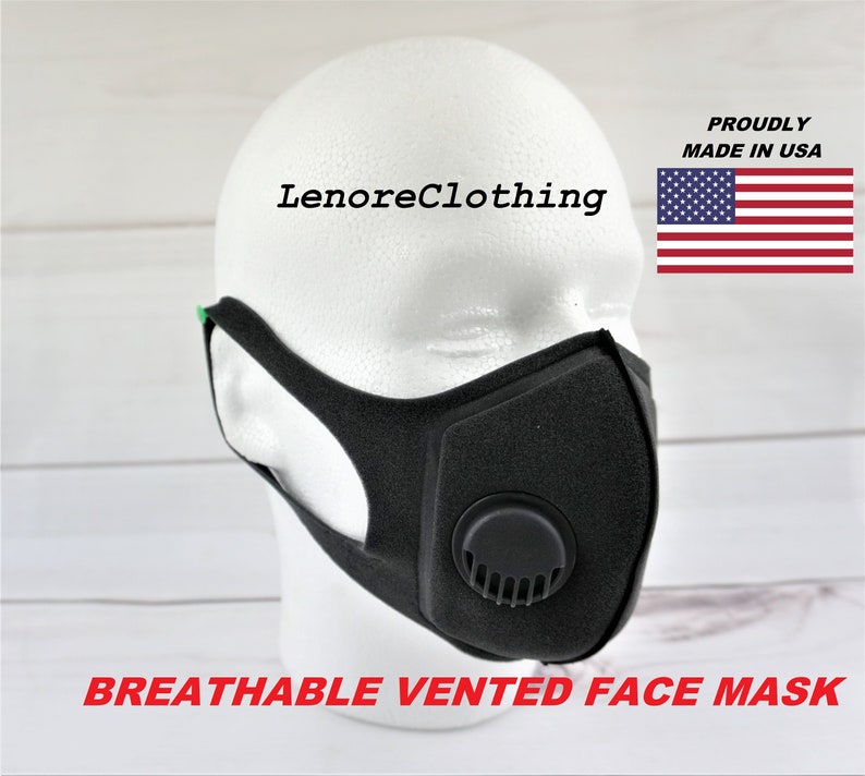 Reuseable Breathable Vented Sponge Face Mask with Valve Water Etsy