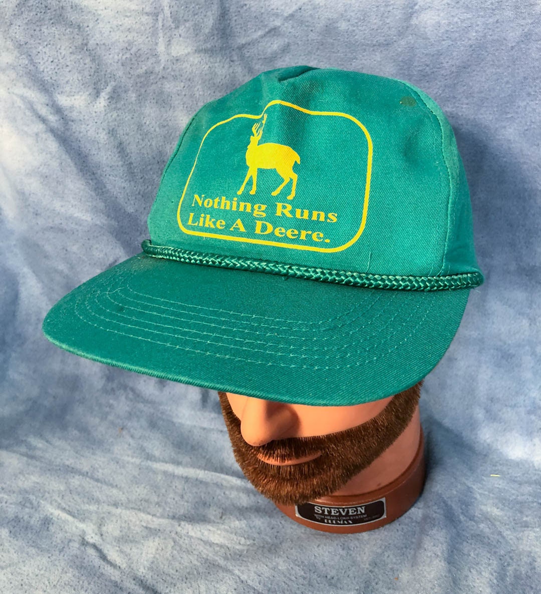 Vintage Teal Green John Deere Trucker 