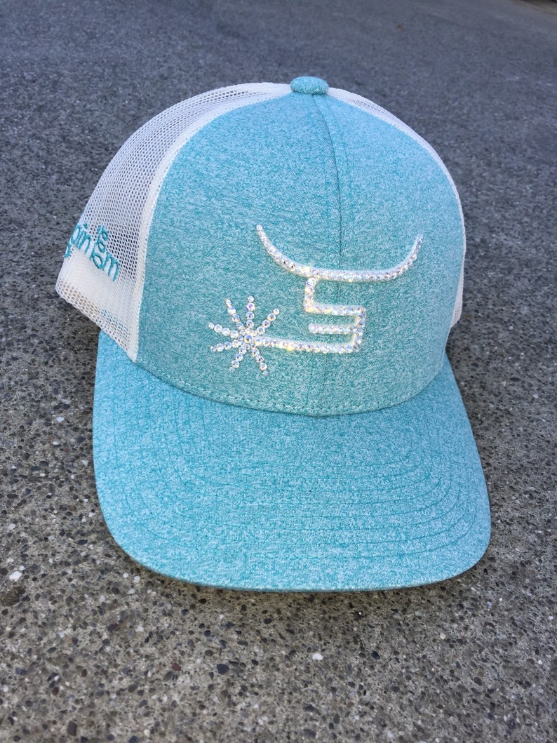 SpinEm Hat Crystallized with Swarovski Crystals ROXY Etsy