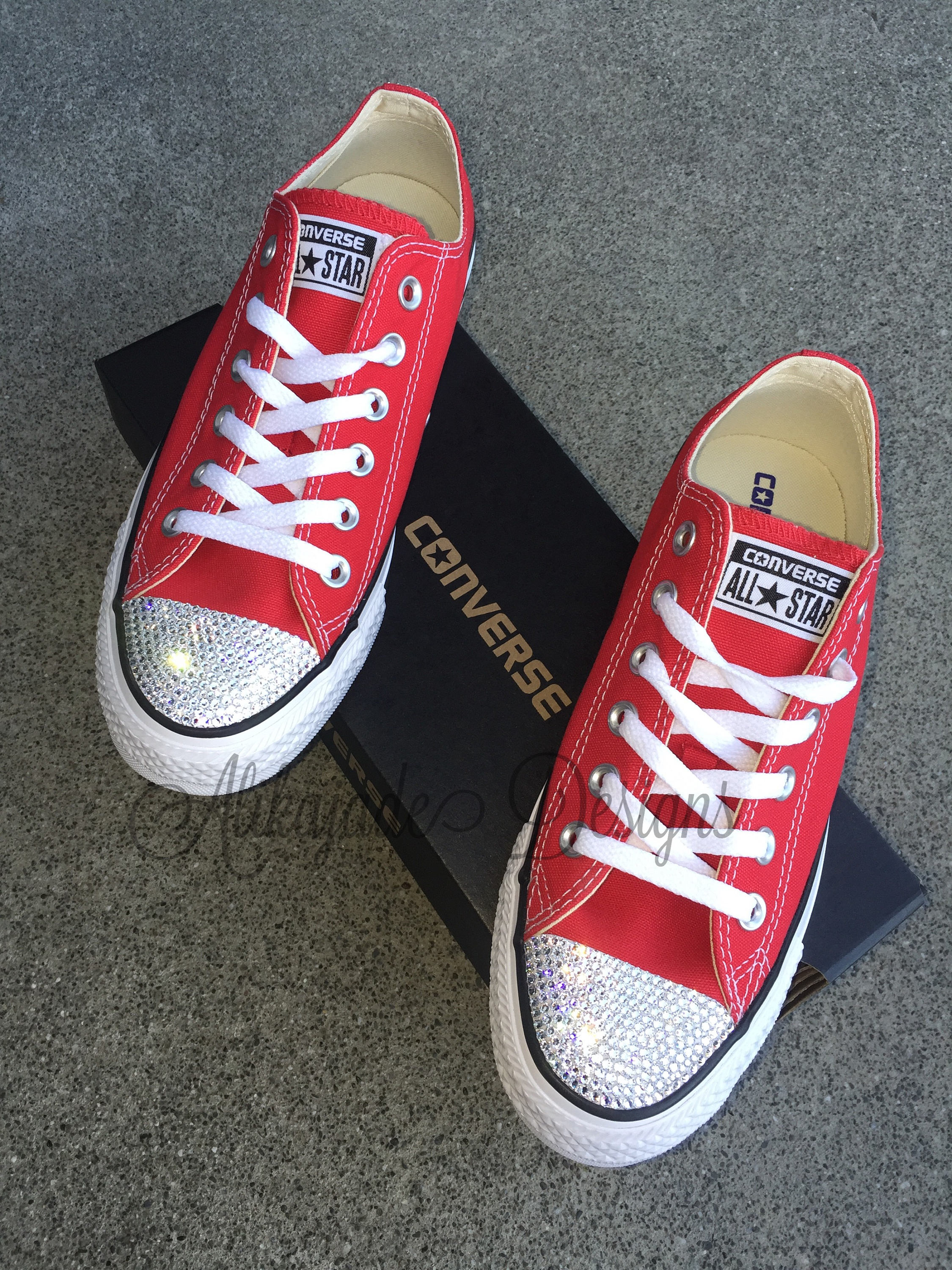 how many swarovski crystals to cover converse