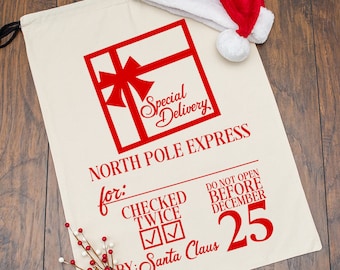 Santa Sack Svg, North Pole Svg, Santa Bag Svg, Christmas Svg, Toy Bag Svg, Gift Bag Svg, Santa Mail Svg, PerfectStylishCuts