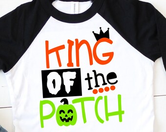 King Of The Patch SVG, DXF, EPS, png Files for Cutting Machines Cameo or Cricut - Halloween Svg, Pumpkin Svg, Halloween Boy Svg