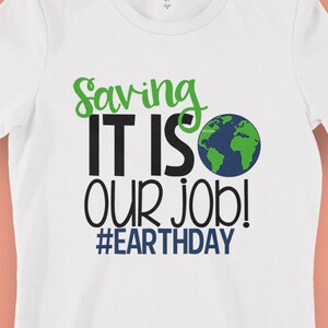 Saving It Is Our Job Svg, Earth Day SVG, DXF, EPS, png Bestanden voor Snijmachines Cameo of Cricut - Recycle Svg, Earth Svg, Planet Svg