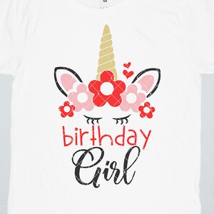 Unicorn Verjaardag Svg, Unicorn Face Svg - Unicorn Head Svg, Birthday Girl Svg, Files voor Cricut, Silhouette Cameo, Cute Unicorn Cut Files