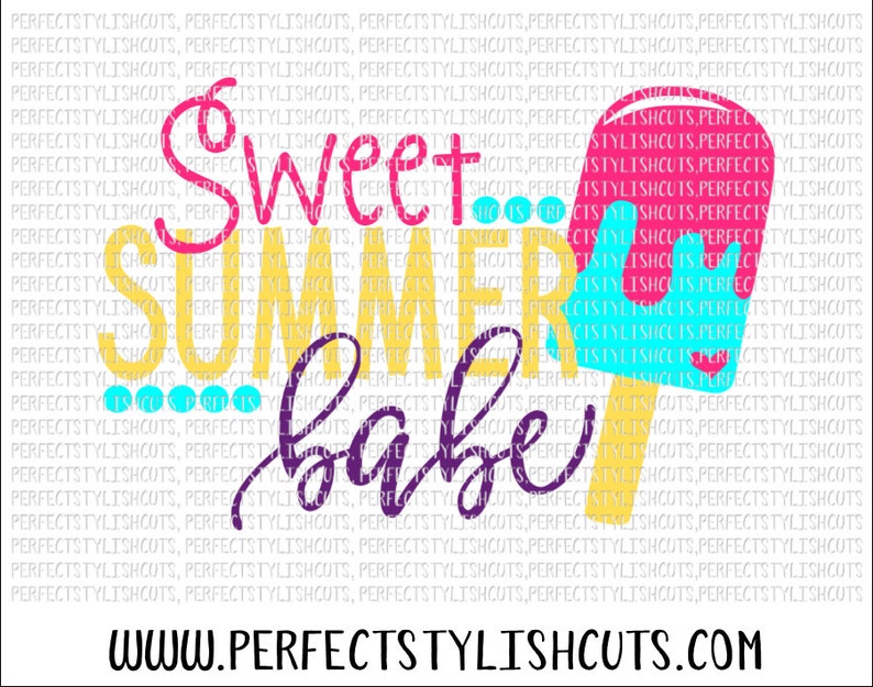Download Sweet Summer Babe SVG DXF EPS png Files for Cutting | Etsy