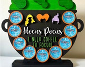 Hocus Pocus Glowforge SVG Files, Laser File, K Cup Holder Svg, I Need Coffee To Focus Svg