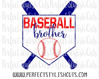 Baseball Brother SVG, DXF, EPS, png Archivos para máquinas de corte Cameo o Cricut - Baseball Mom svg, Sports svg, Brother svg, Boy Svg