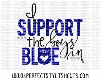 The Boys In Blue SVG, DXF, EPS, png Files for Cutting Machines Cameo or Cricut - Police Svg, Law Enforcement Svg, Blue Lives Matter Svg