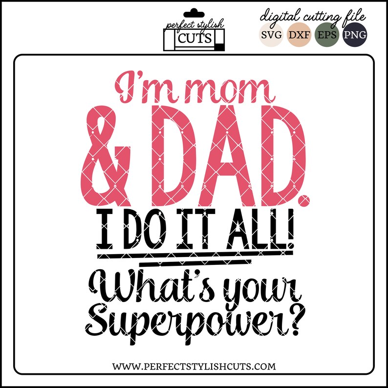 Download Single Mom Svg I'm Mom And Dad What's Your | Etsy