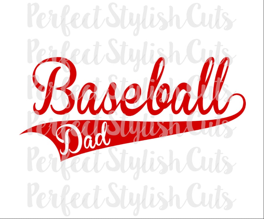 Baseball Dad SVG Baseball Dad Cut Files Sports Dad Cut Files digital download dxf eps png pdf