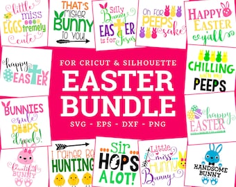 Easter SVG Bundle With 14 Cut Files For Cricut and Silhouette