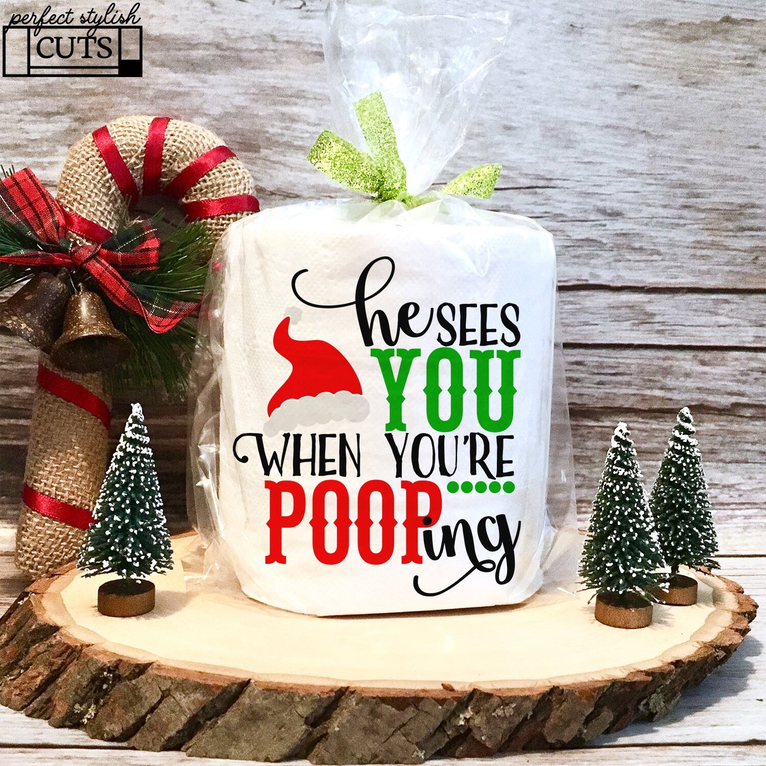 He Sees You When You're Pooping SVG DXF EPS png Files Etsy